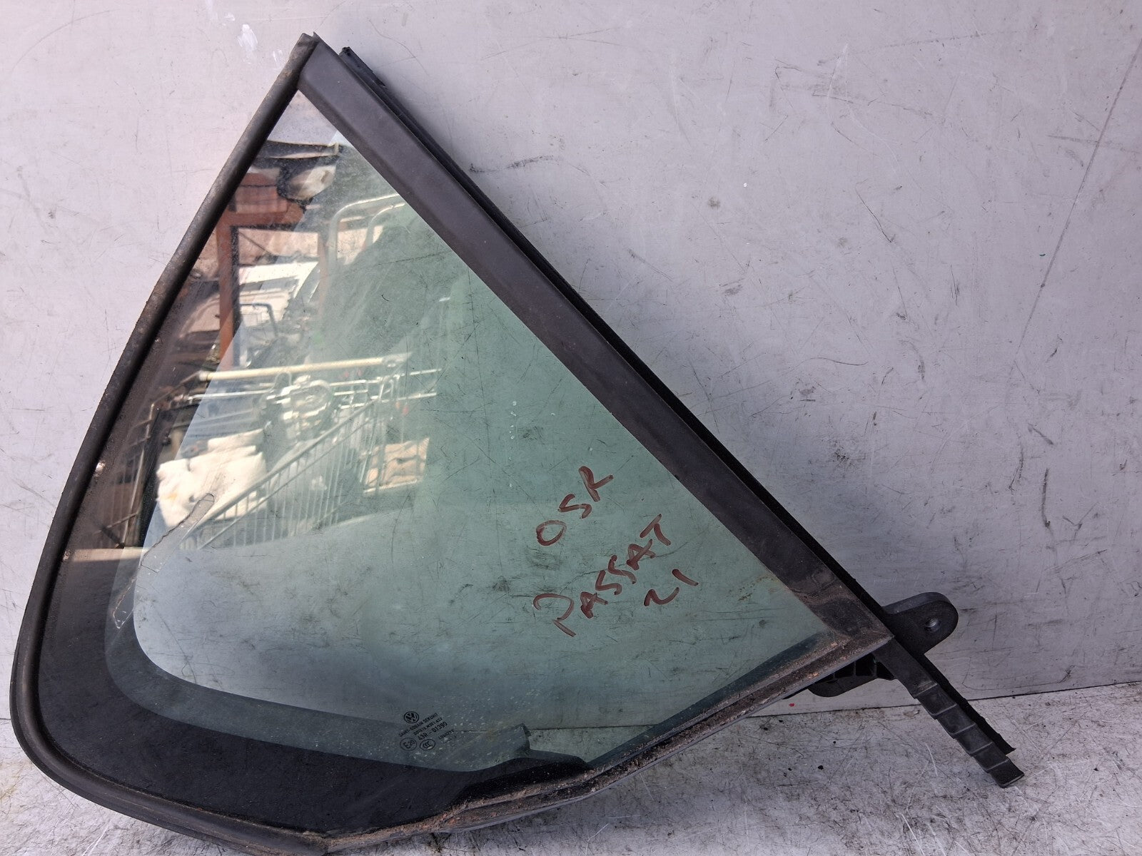 2021 VOLKSWAGEN PASSAT B8 OSR DRIVER SIDE REAR WINDOW QUARTER GLASS