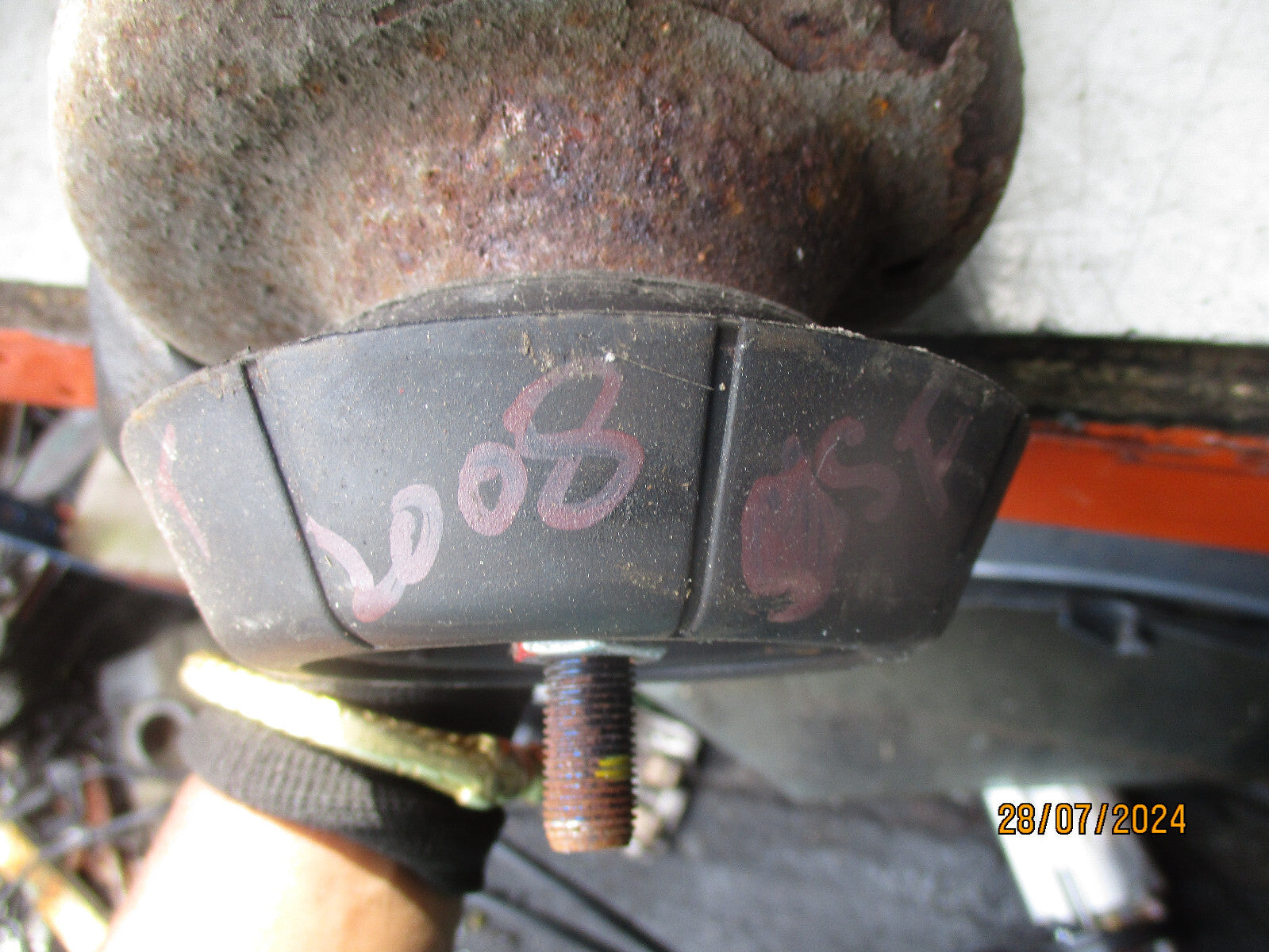 2008 SUZUKI  SWIFT PASSENGER SIDE SHOCK ABSORBER 4160162J12