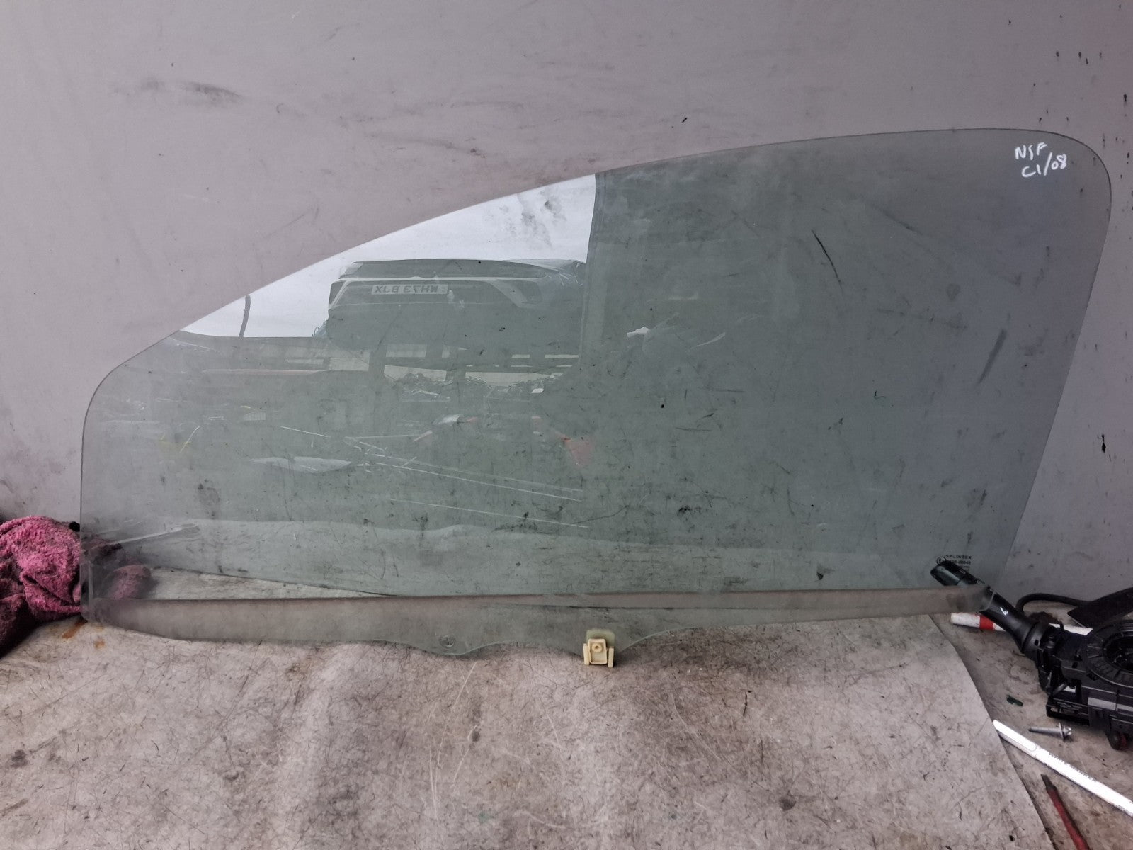 2008 CITROEN C1 3 DOOR NS PASSENGER SIDE FRONT LEFT WINDOW GLASS