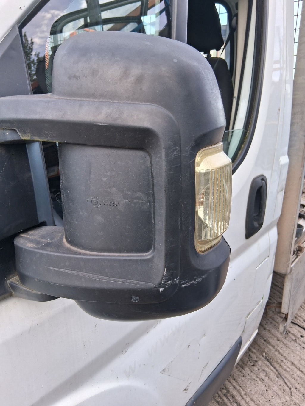 2014 CITROEN RELAY MK3 NSF PASSENGER SIDE WING MIRROR BLACK