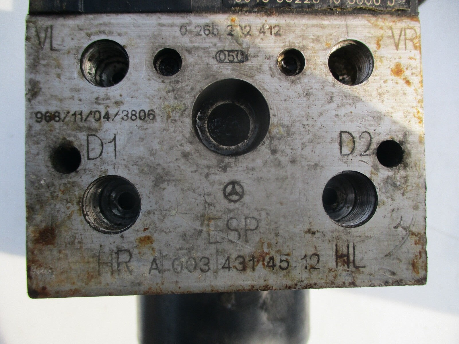 MERCEDES A CLASS W168 2002 1.4 ABS PUMP A 003 431 45 12