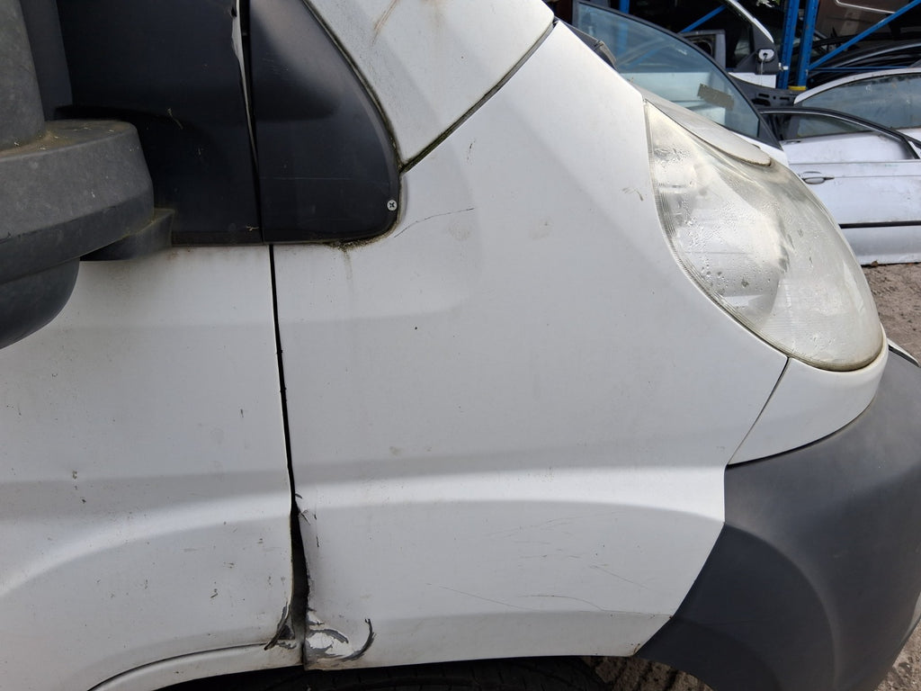 2014 CITROEN RELAY MK3 OSF DRIVER SIDE WING PANEL WHITE DAMAGED