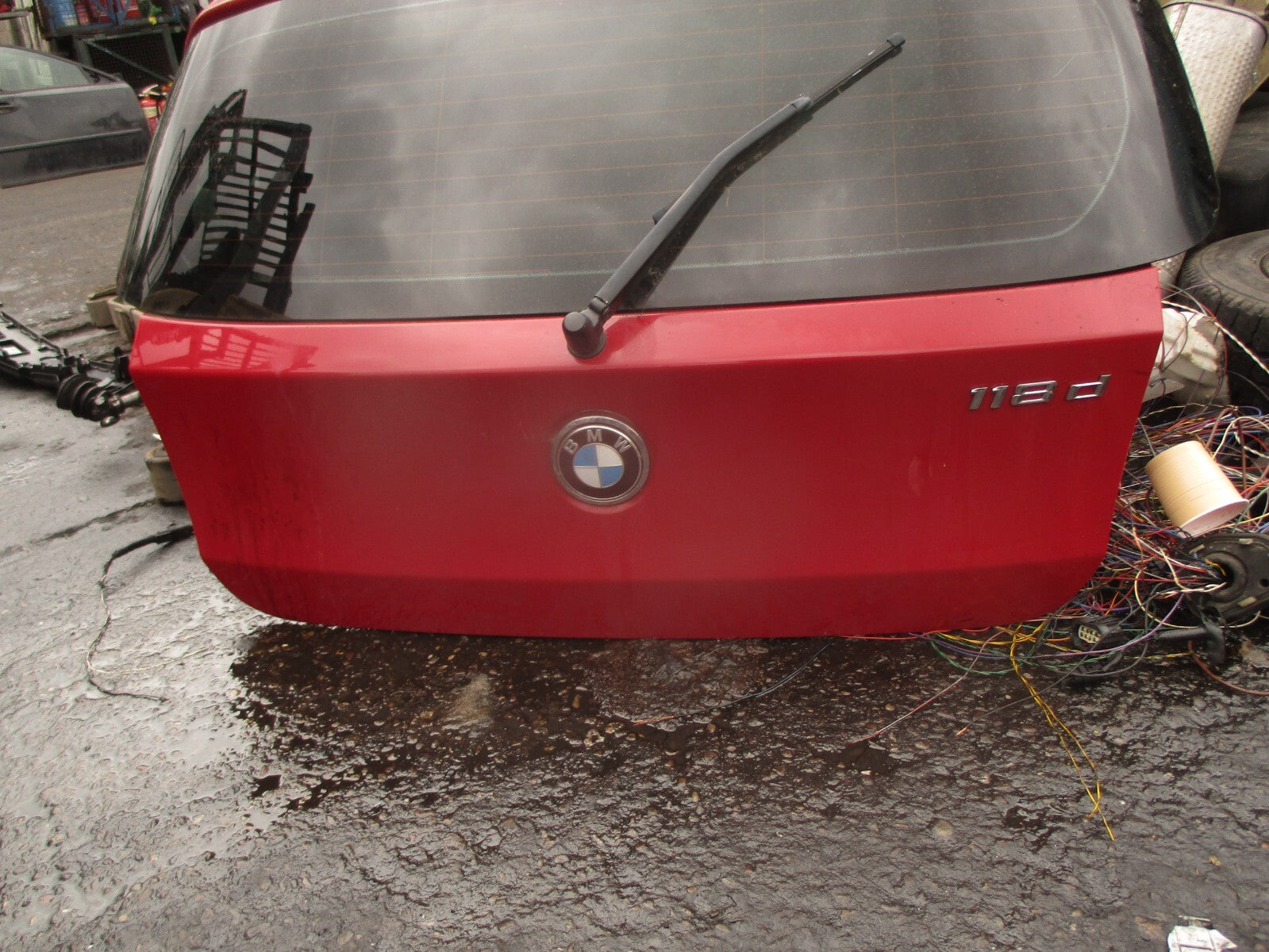 2009 BMW 1 SERIES E82 118D HATCHBACK REAR BOOTLID TAILGATE CRIMSON RED A61