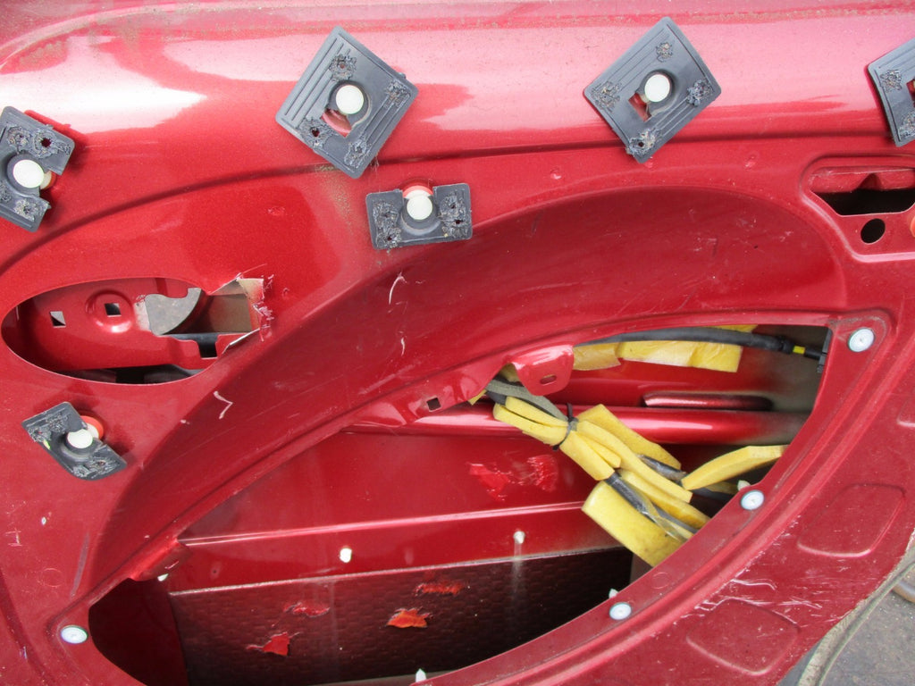 FIAT DOBLO MPV 2004 OS DRIVER SIDE SLIDING DOOR GLASS BURGUNDY RED