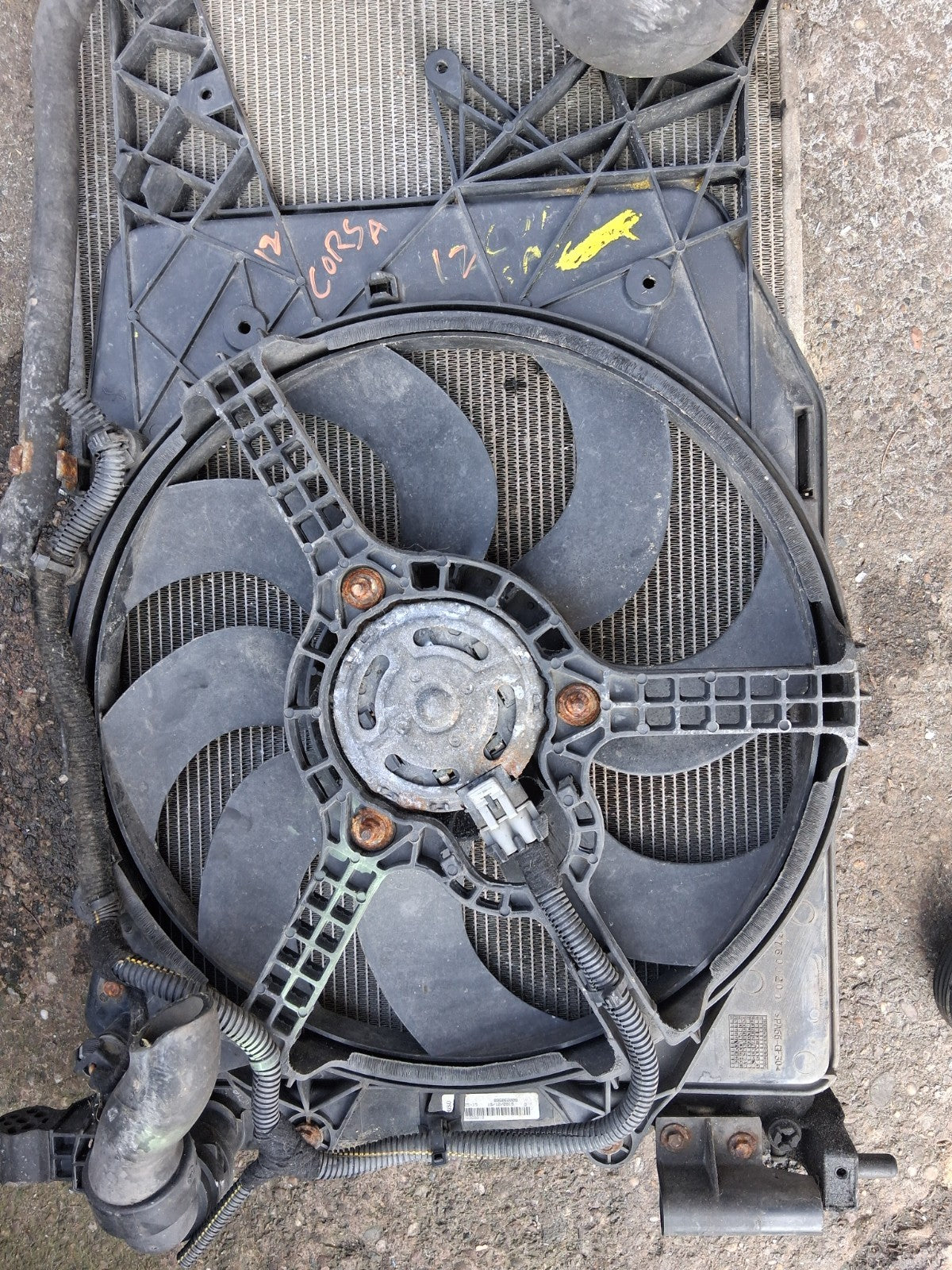 2012 VAUXHALL CORSA D 1.3 DIESEL MANUAL RADIATOR RAD PACK 466119570