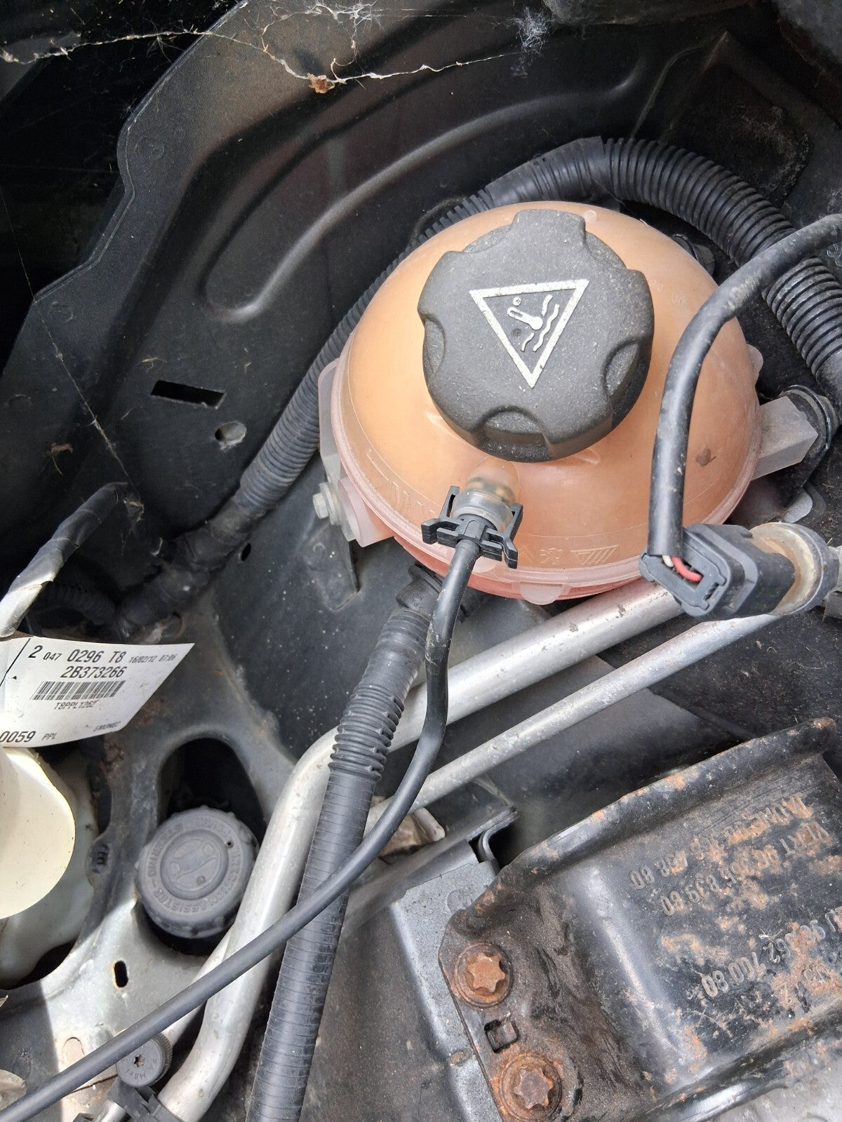 2012 PEUGEOT 3008 MK1 1.6 DIESEL COOLANT WATER EXPANSION OVERFLOW TANK RESERVOIR