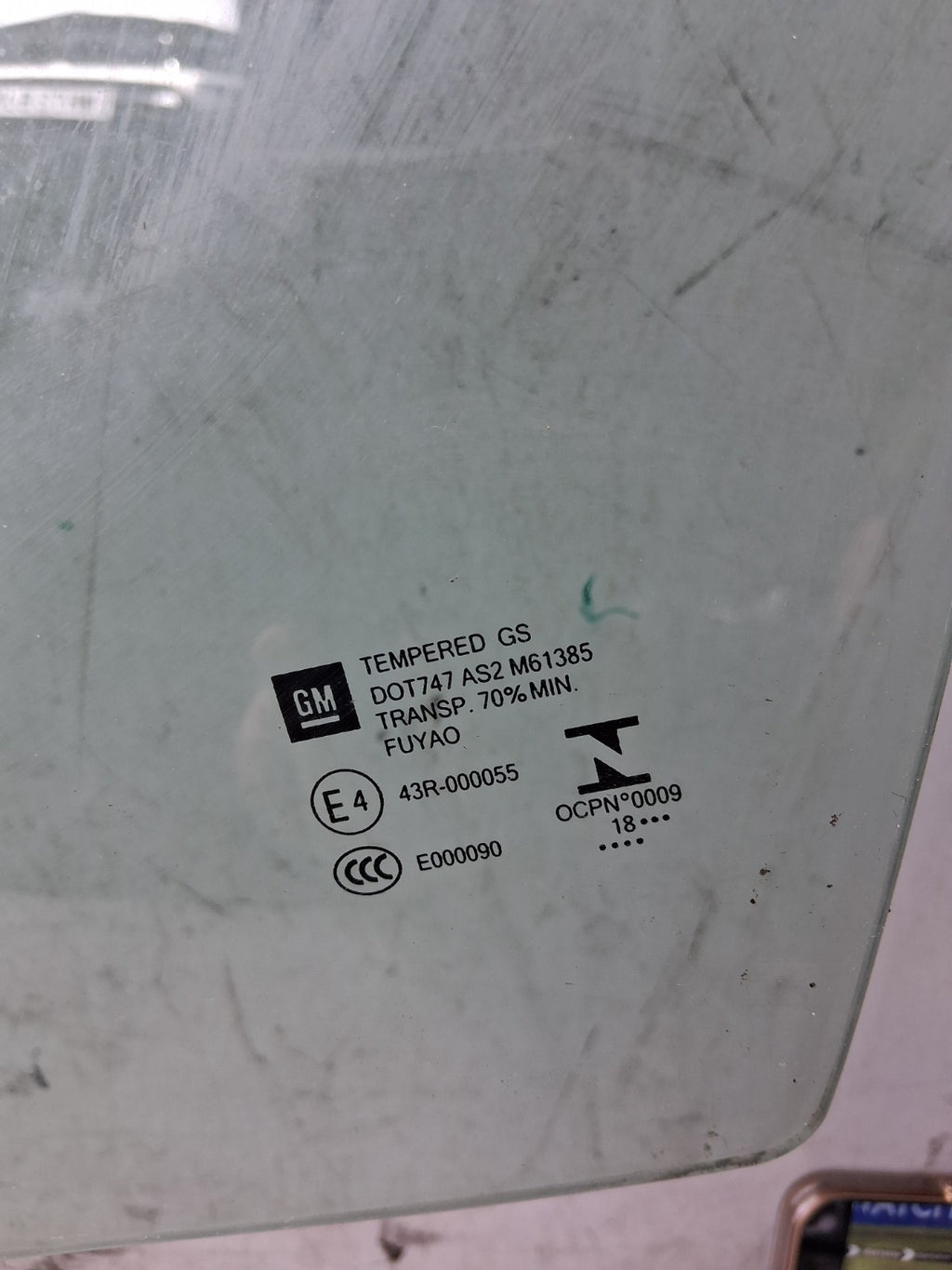 VAUXHALL CROSSLAND X 2018 NSF PASSENGER SIDE FRONT LEFT WINDOW GLASS
