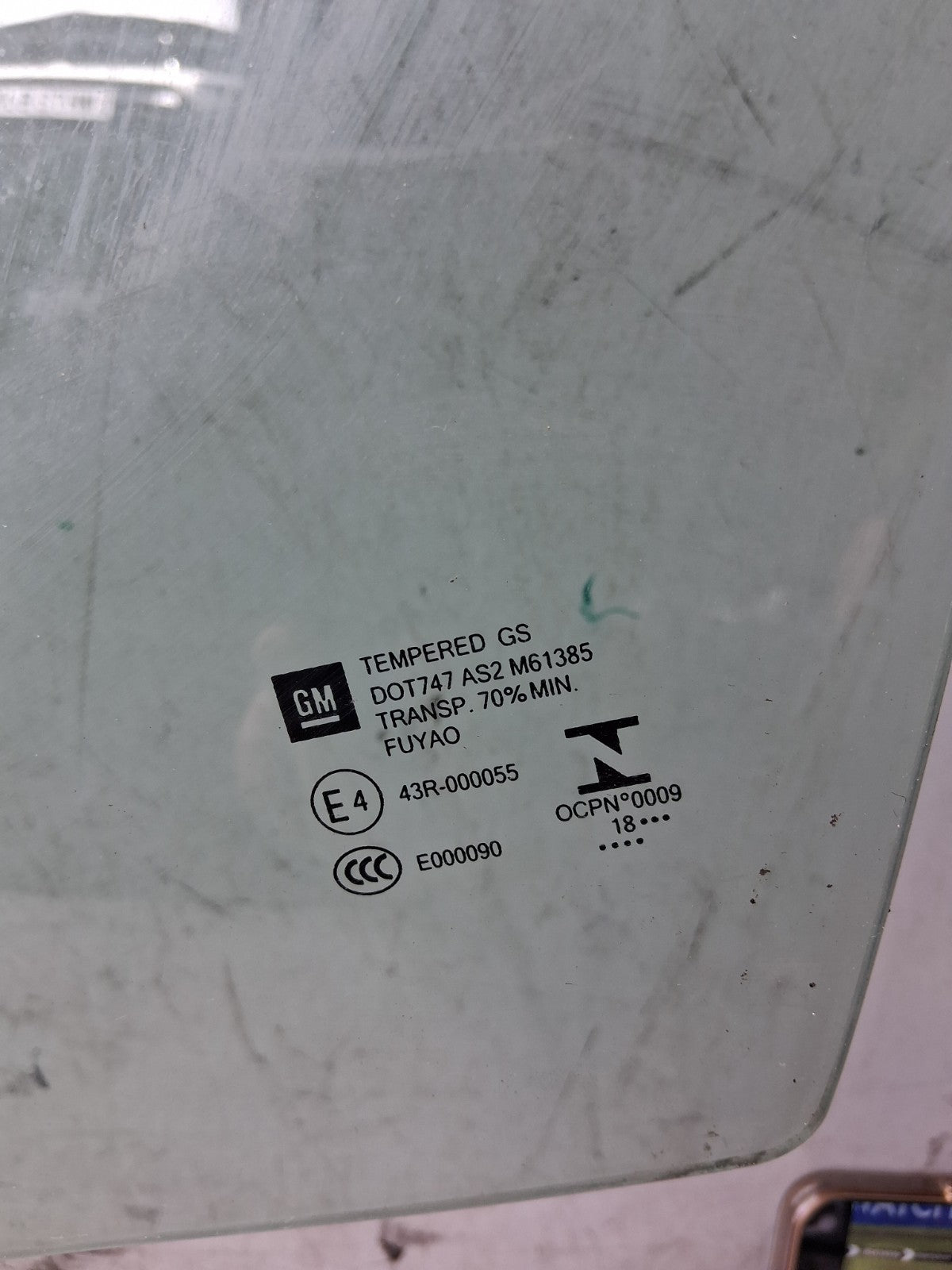 VAUXHALL CROSSLAND X 2018 NSF PASSENGER SIDE FRONT LEFT WINDOW GLASS