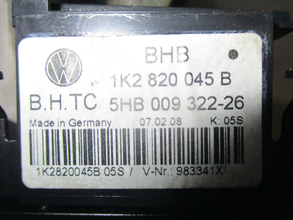 VW GOLF MK5 AIR CON AC CONTROL PANEL 1K2820045R