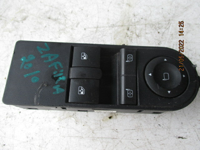 VAUXHALL ZAFIRA 2010 B DRIVER SIDE WINDOW & WING MIRROR CONTROL SWITCH 13228706