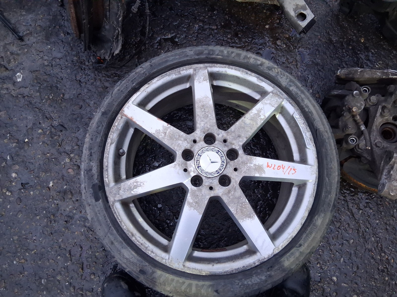 2015 MERCEDES W204 C CLASS COUPE 18 INCH ALLOY WHEEL WITH TYRE 225/40R18