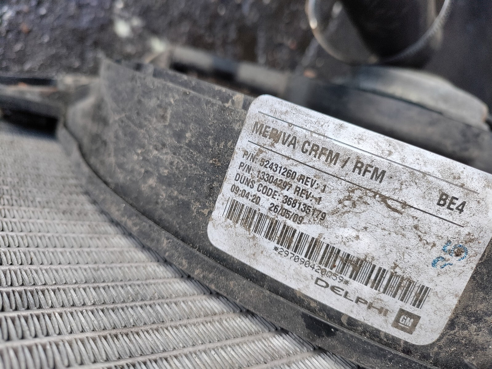 2009 VAUXHALL MERIVA A 1.7 DIESEL COMPLETE RADIATOR RAD PACK 52413735