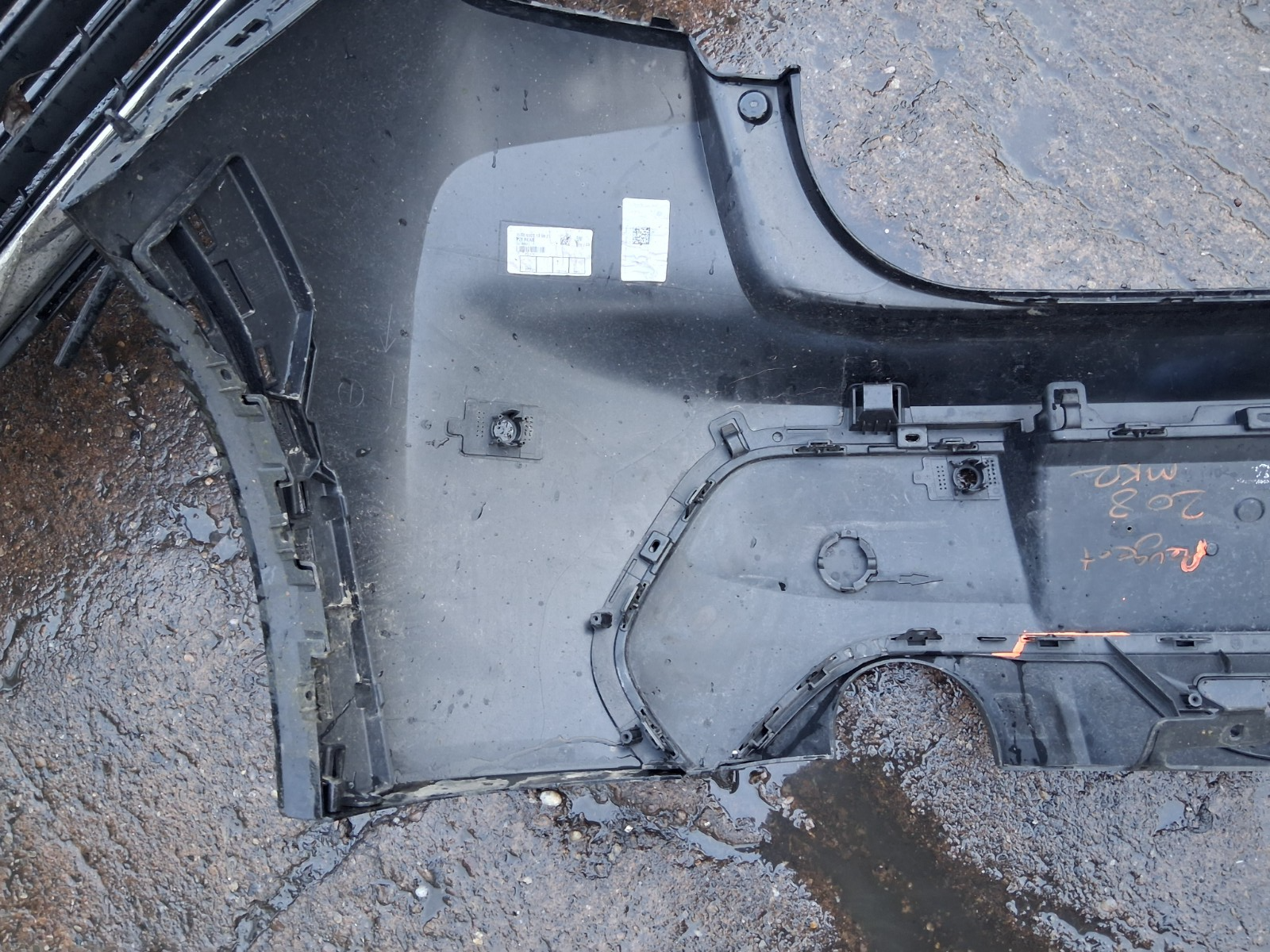 2017 PEUGEOT 308 MK2 COMPLETE REAR BUMPER BLACK