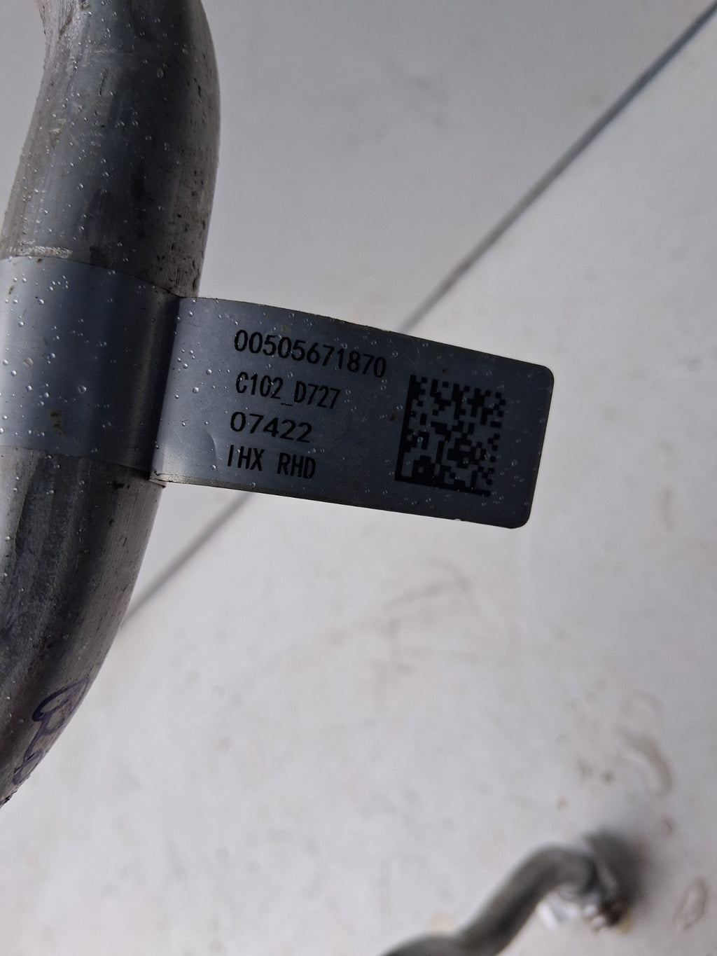 2022 NISSAN STELVIO Q4 949 AIR CONDITIONING HOSE PIPE 00505671870