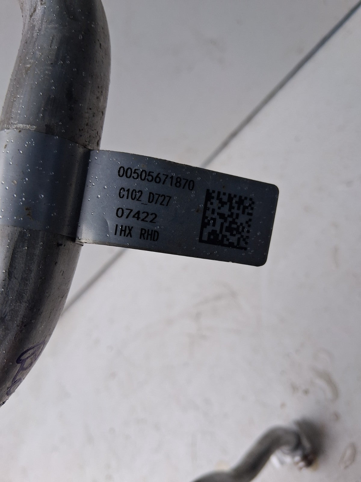 2022 NISSAN STELVIO Q4 949 AIR CONDITIONING HOSE PIPE 00505671870