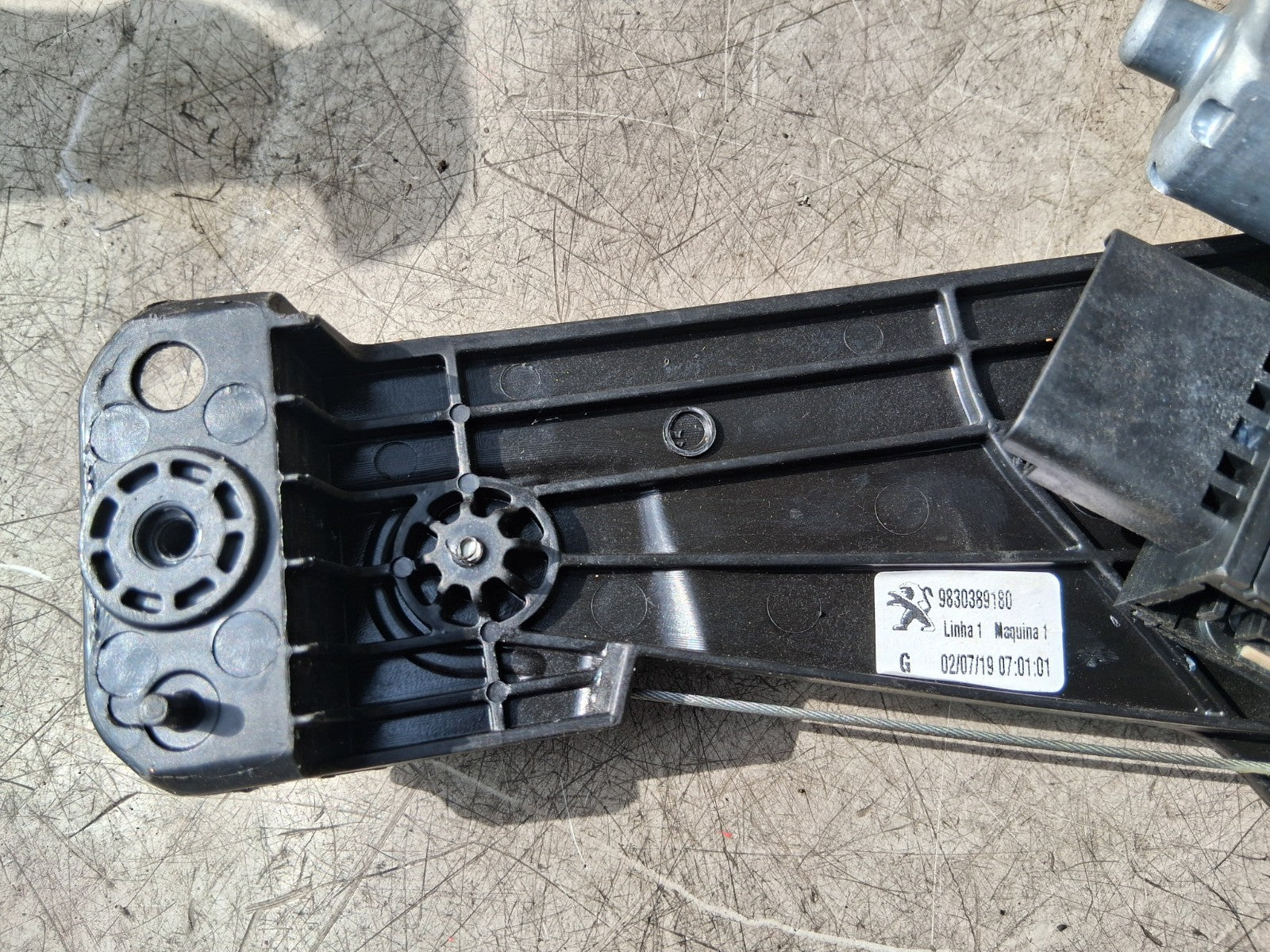 2019 PEUGEOT 5008 MK2 NSR PASSENGER SIDE REAR WINDOW MOTOR REGULATOR 9830389180