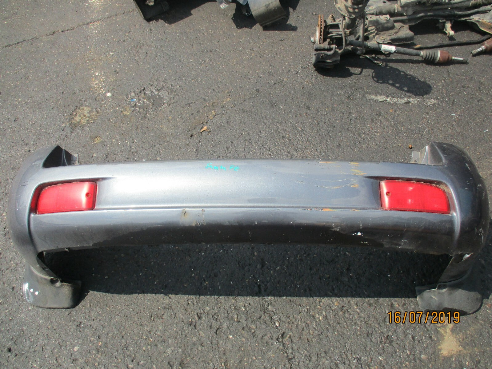 HYUNDAI SANTA FE MK1 REAR COMPLETE BUMPER GREY