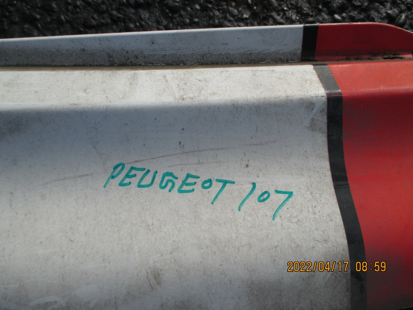 PEUGEOT 107 2007 REAR COMPLETE BUMPER