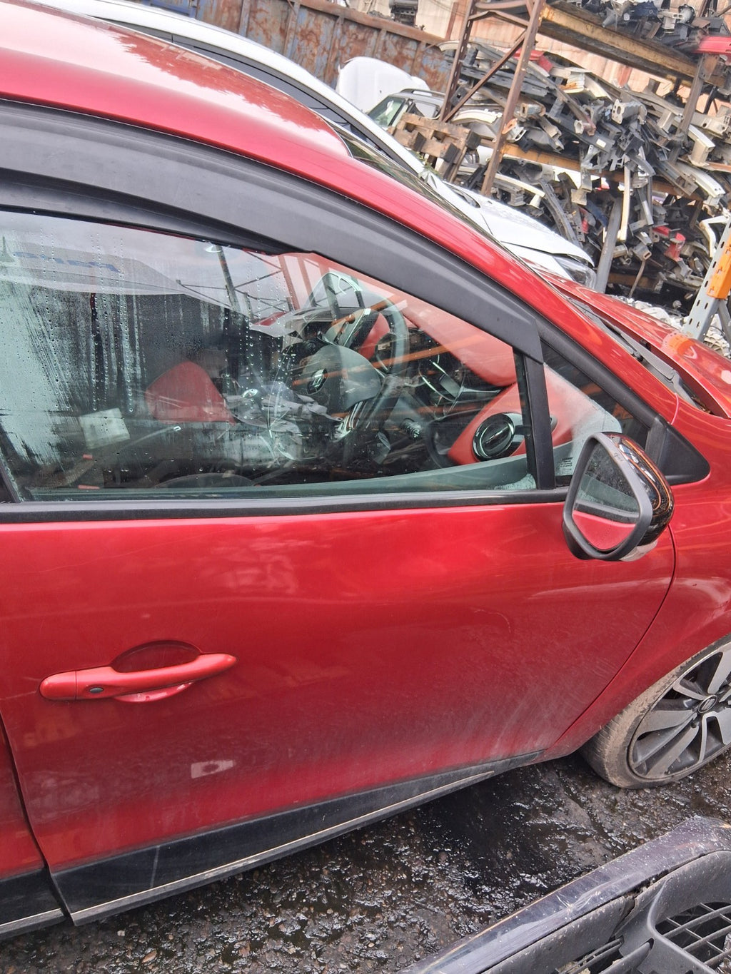 2013 RENAULT CLIO X98 MK4 OSF DRIVER SIDE FRONT RIGHT BARE DOOR RED
