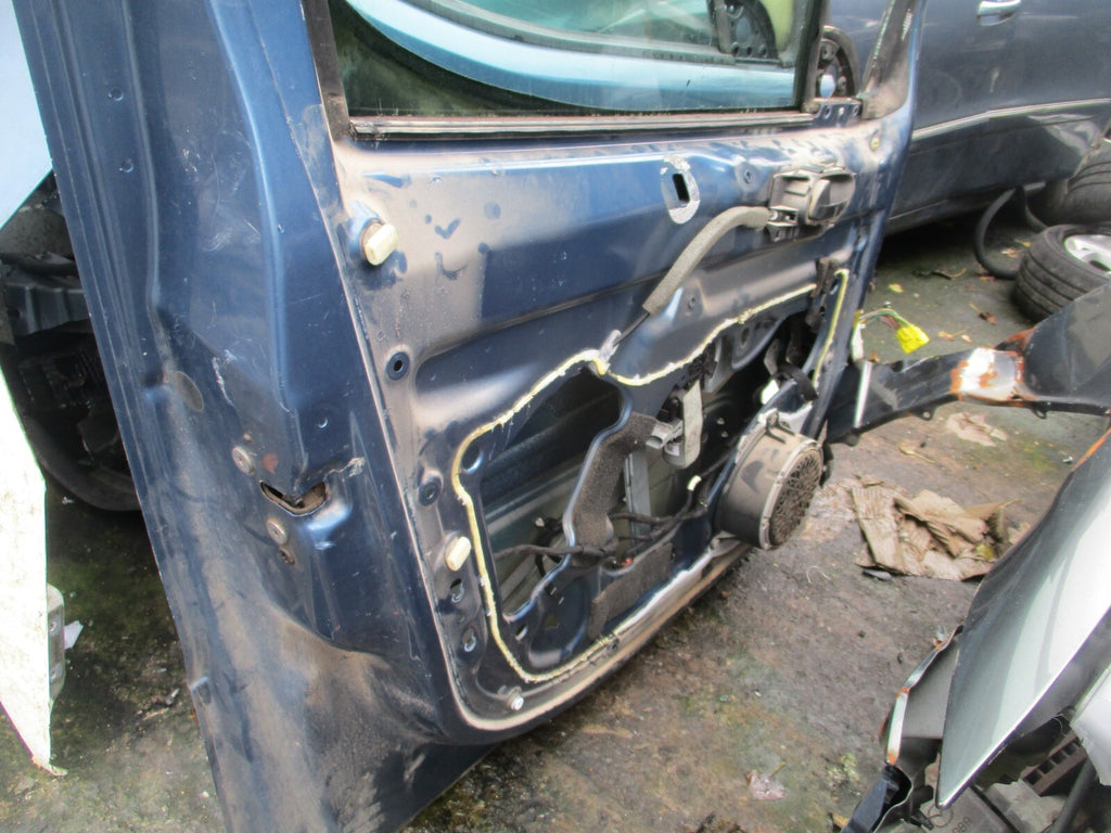 2009 PEUGEOT PARTNER MK2 NSF PASSENGER SIDE FRONT BARE DOOR BLUE