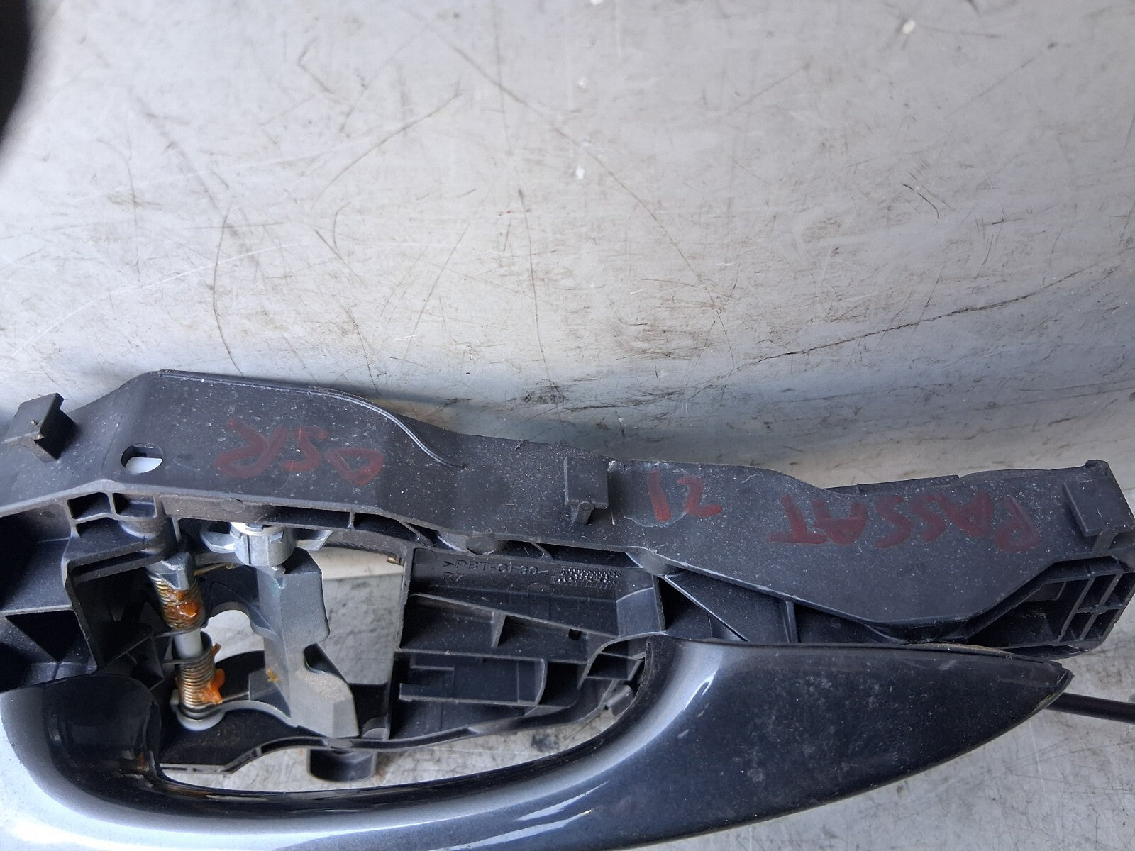 2021 VOLKSWAGEN PASSAT B8 OSR DRIVER SIDE REAR EXTERIOR DOOR HANDLE 510837812