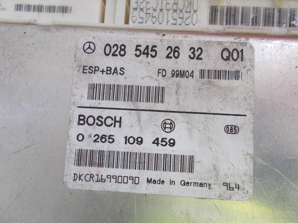 2004 MERCEDES A160 1.6 BRAKE CONTROL UNIT ESP BAS 0285452632  0265109459
