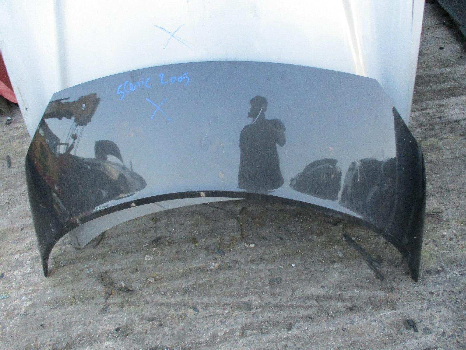 RENAULT SCENIC MK2 ENGINE HOOD BONNET PANEL BLACK
