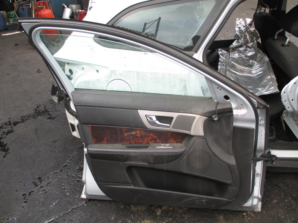 JAGUAR XF X250 2008 NSF PASENGER SIDE FRONT COMPLETE DOOR SILVER