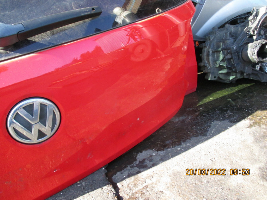 VOLKSWAGEN POLO 2014 MK5 6R REAR COMPLETE TAILGATE RED