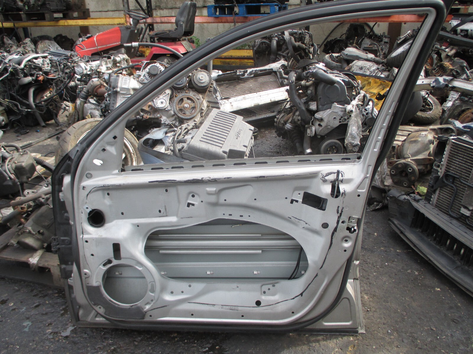MERCEDES BENZ E CLASS W211 2003 OSF DRIVER SIDE FRONT BARE DOOR SILVER