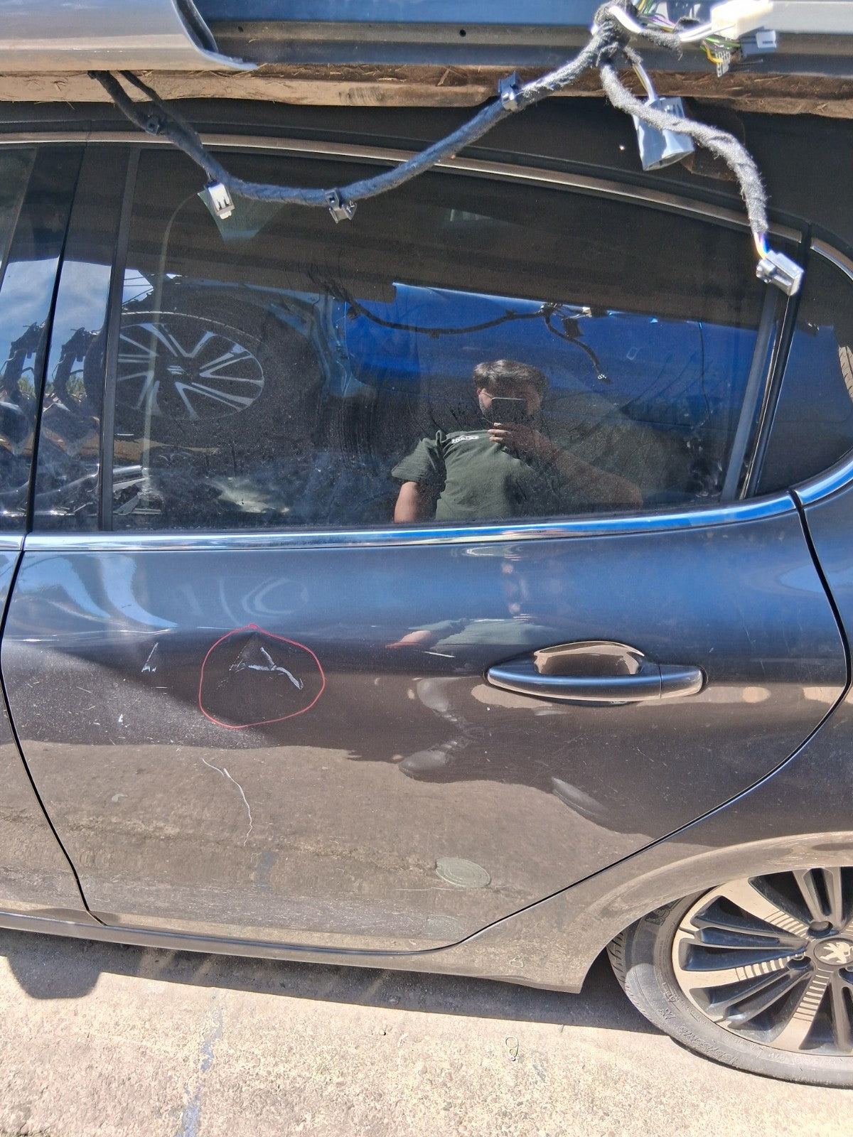 2019 PEUGEOT 208 MK1 NSR PASSENGER SIDE REAR LEFT BARE DOOR GREY