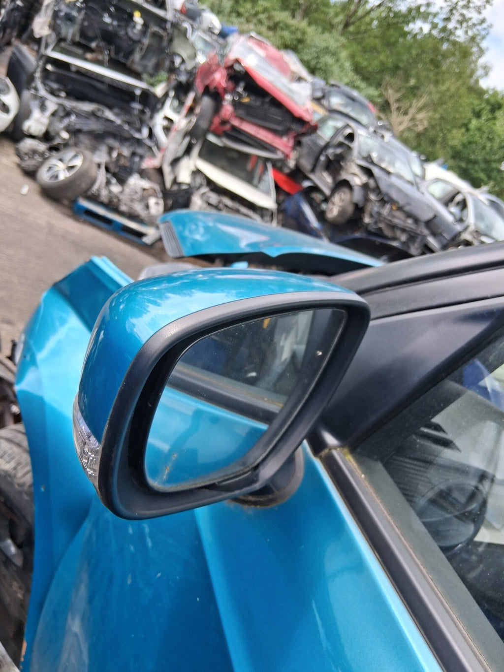 2022 SUZUKI IGNIS SZ5 NSF PASSENGER SIDE FRONT ELECTRIC WING MIRROR NEON BLUE