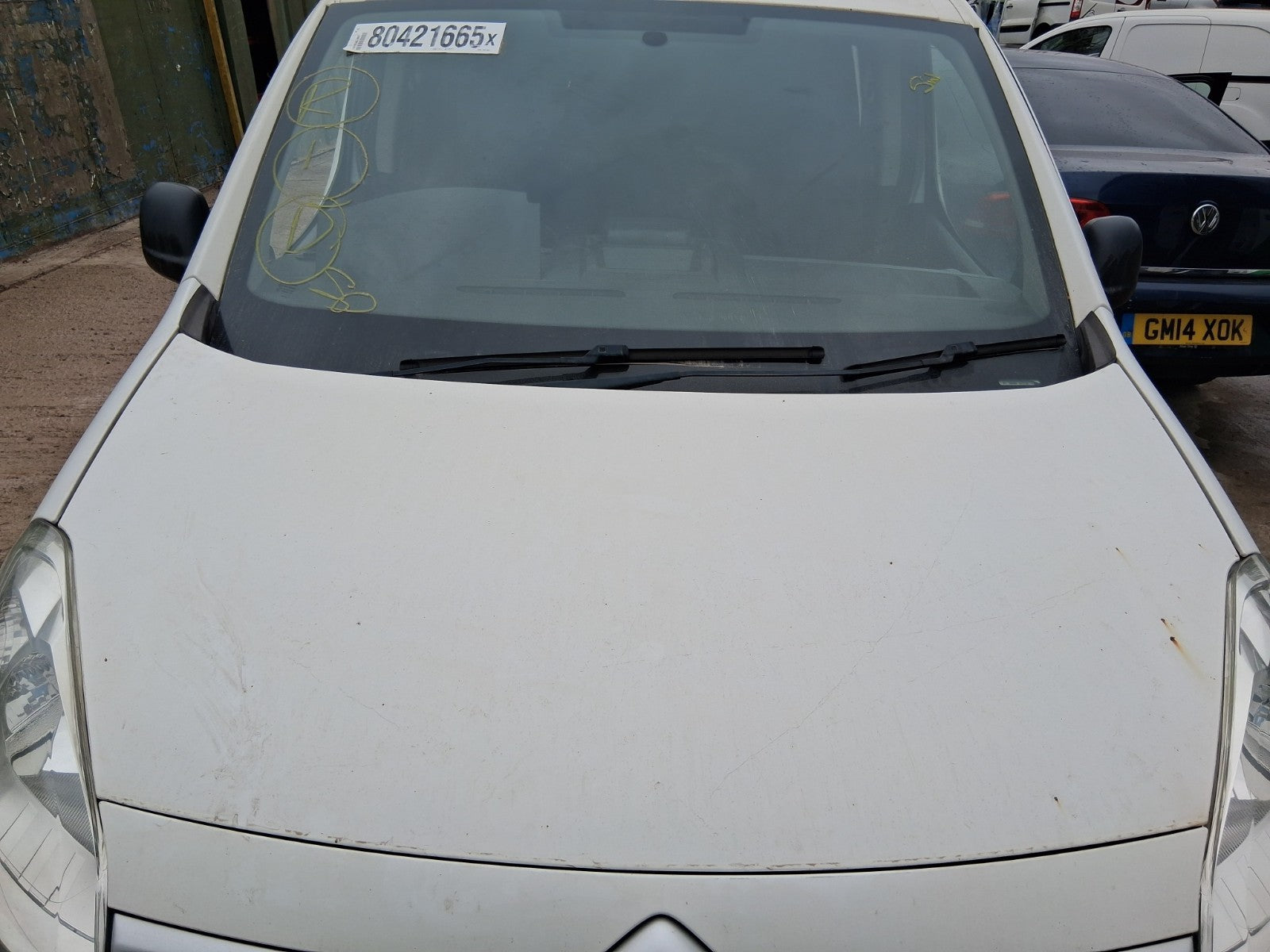 2017 CITROEN BERLINGO MK2 FRONT BONNET HOOD PANEL WHITE