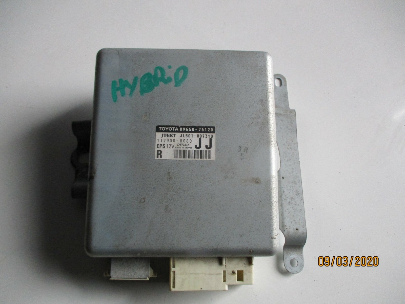 LEXUS CT 200h 2015 POWER STEERING COLUMN ECU MODULE 89650-76120 JL501-007310