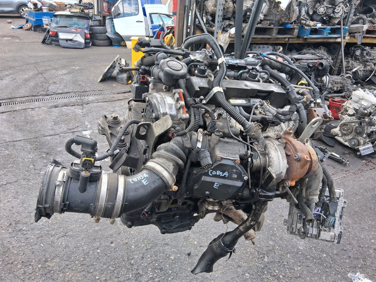 2016 VAUXHALL CORSA E 1.3 DIESEL COMPLETE ENGINE B13DTE 94K MILES