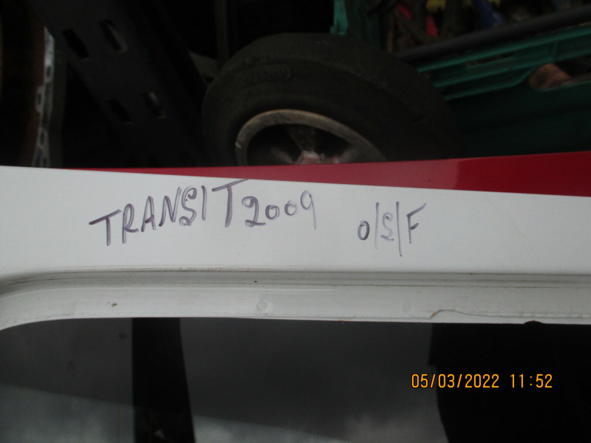 FORD TRANSIT 2009 MK7 OSF FRONT DRIVER SIDE COMPLETE DOOR WHITE