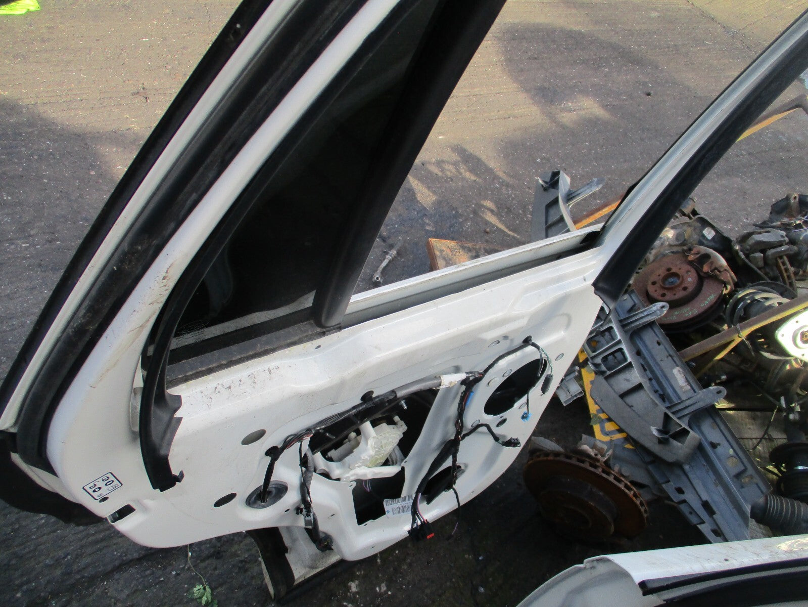 2009 RANGE ROVER SPORT l320 NSR PASSENGER SIDE REAR BARE DOOR WHITE LRC 909