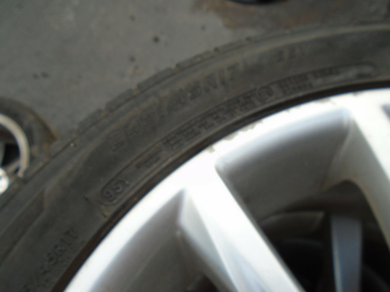 AUDI TT MK2 2012 17 INCH ALLOY WHEEL WITH TYRE 245/45R17