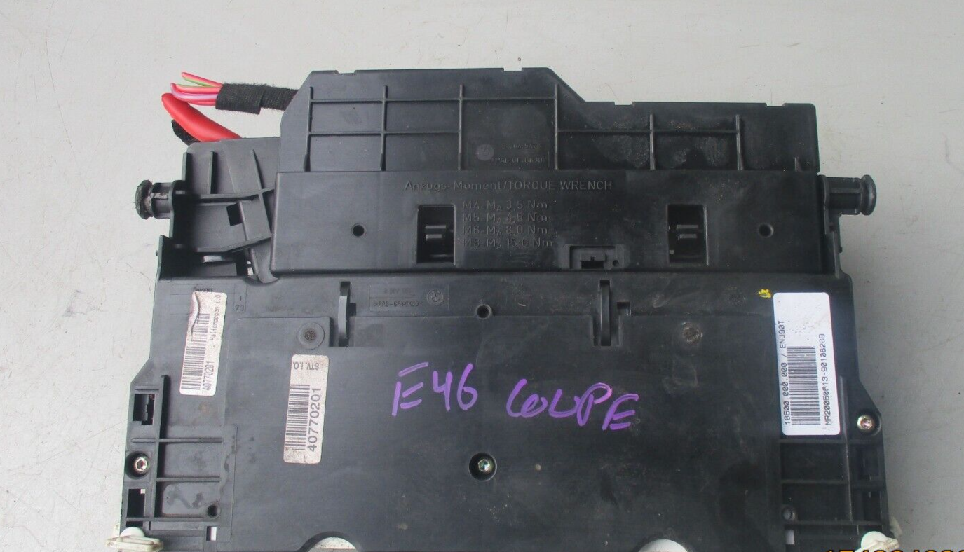 BMW 3 SERIES E46 COUPE FUSE BOX CONTROL MODULE 8364542