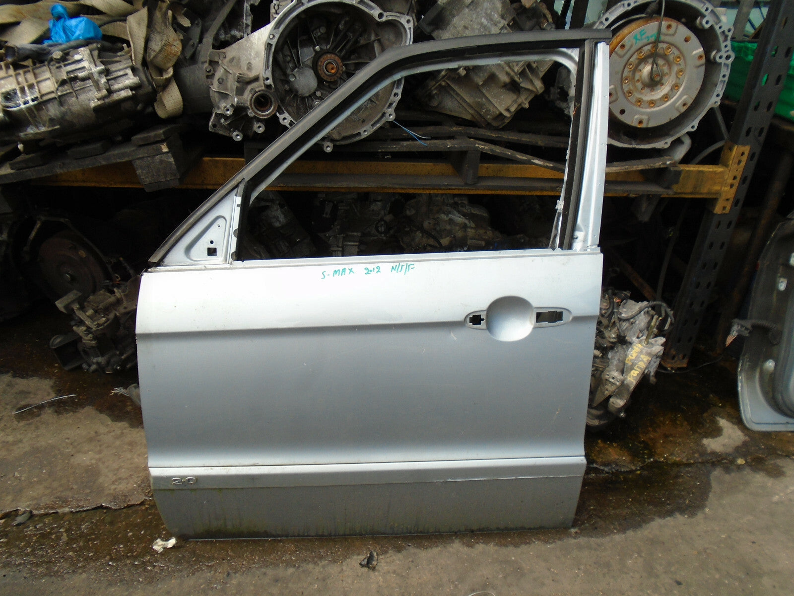 FORD S MAX MK1 2012 NSF PASSENGER SIDE FRONT BARE DOOR SHELL GREY
