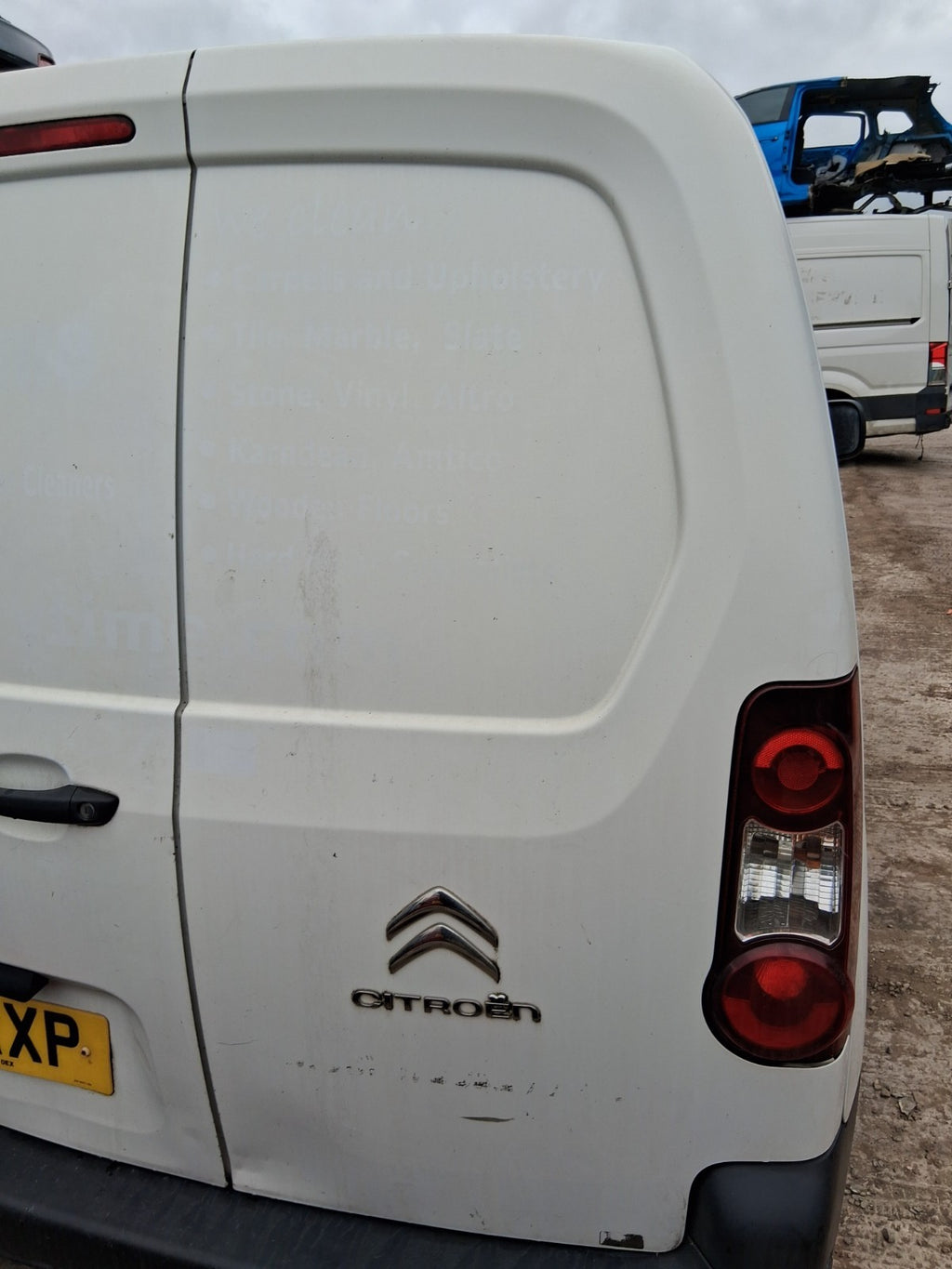 2017 CITROEN BERLINGO MK2 OSR DRIVER SIDE REAR RIGHT COMPLETE DOOR WHITE