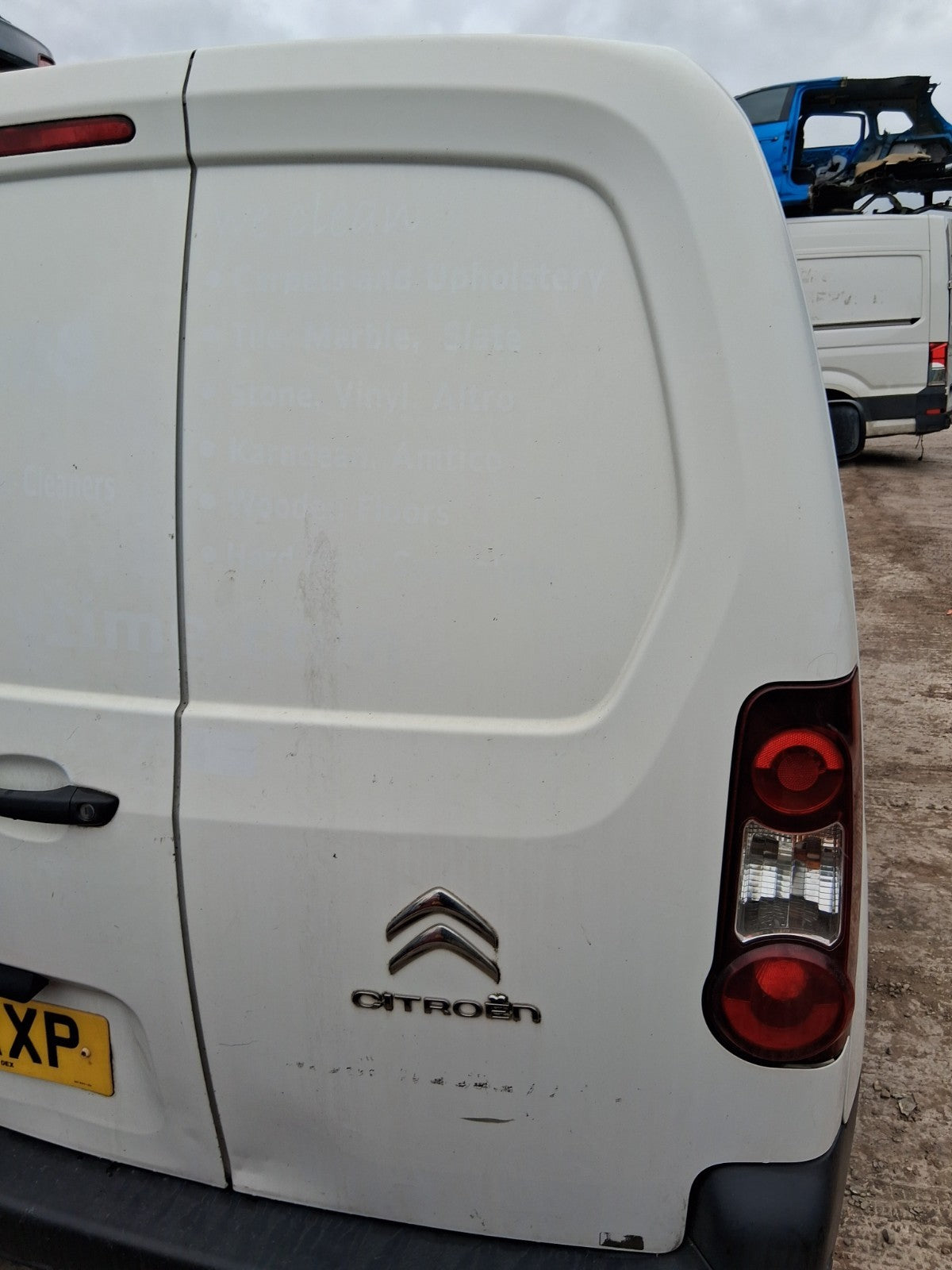2017 CITROEN BERLINGO MK2 OSR DRIVER SIDE REAR RIGHT COMPLETE DOOR WHITE