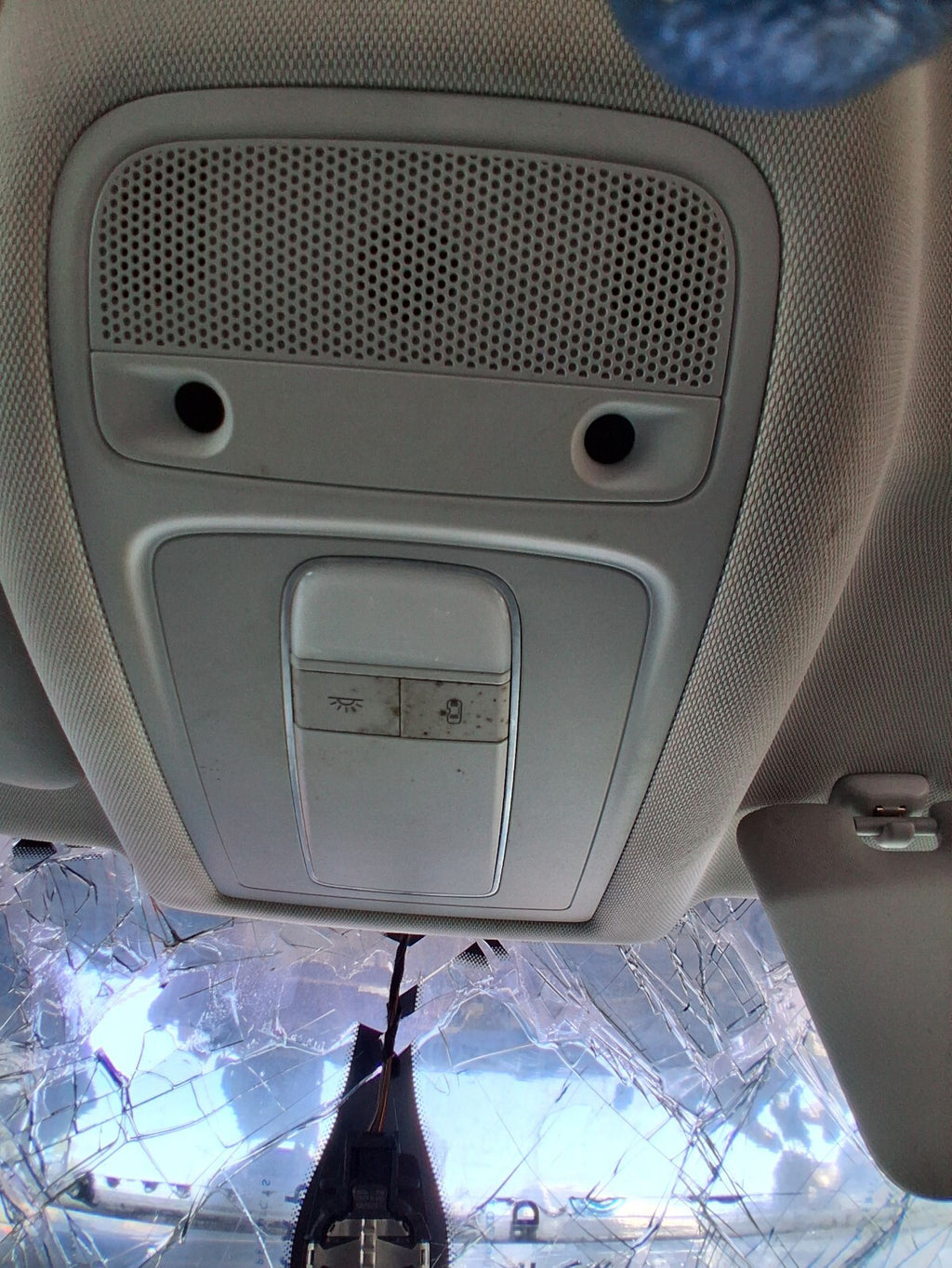 2016 AUDI Q3 8U FRONT INTERIOR ROOF READING LIGHT PANEL