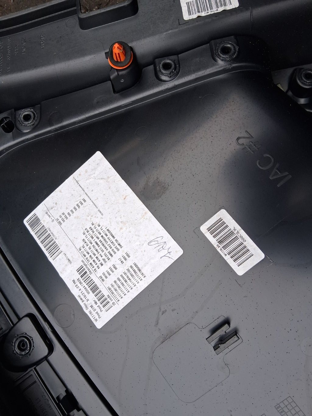 2021 MERCEDES A CLASS SALOON V177 NSR PASSENGER REAR LEFT DOOR CARD A1777301901