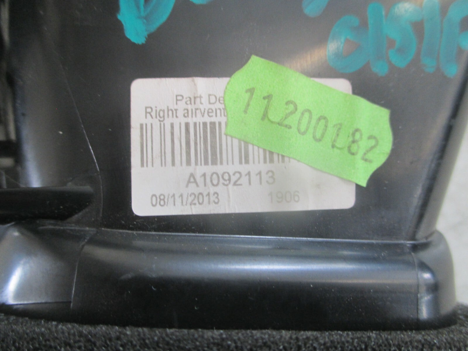 2017 CITROEN DS3 OSF DRIVER SIDE FRONT  DASHBOARD AIR VENT A1092113
