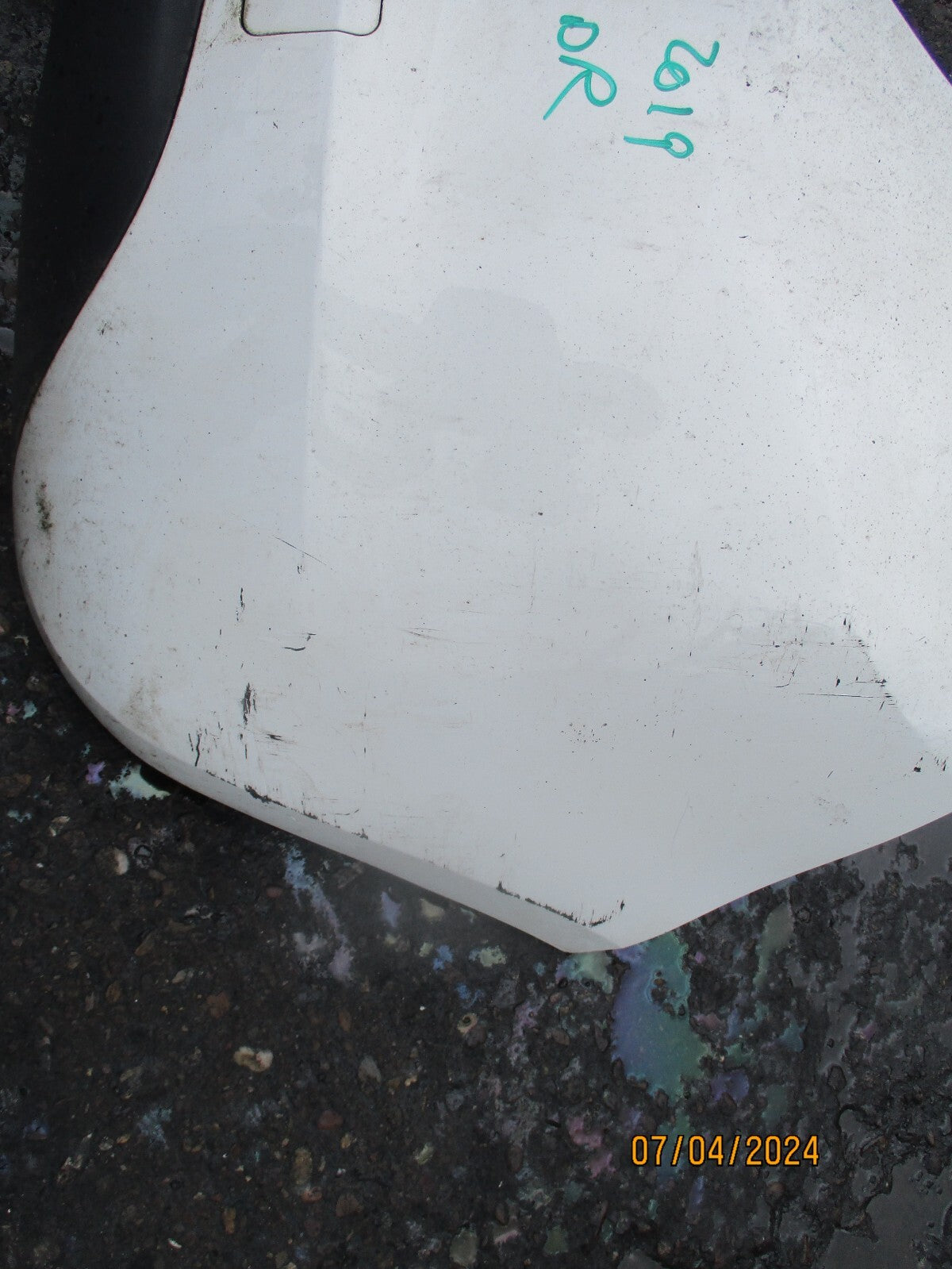 VAUXHALL CORSA E 2019 3 DOOR REAR COMPLETE BUMPER WHITE