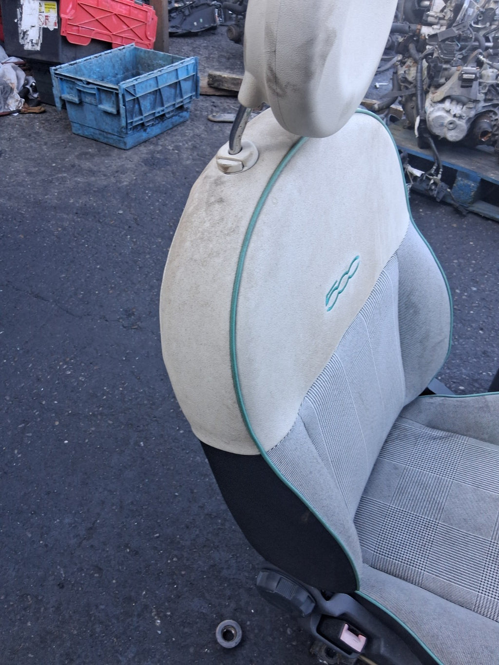 2015 FIAT 500 LOUNGE MK1 NSF PASSENGER SIDE FRONT LEFT COMPLETE SEAT
