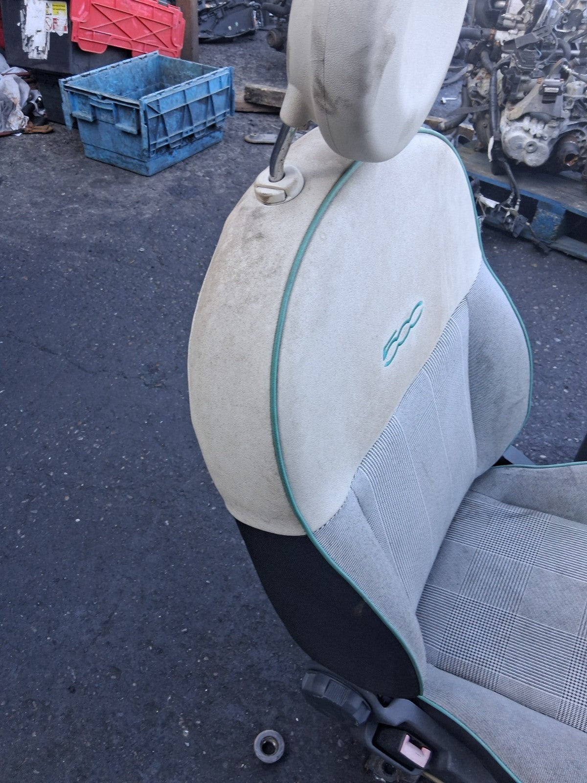 2015 FIAT 500 LOUNGE MK1 NSF PASSENGER SIDE FRONT LEFT COMPLETE SEAT