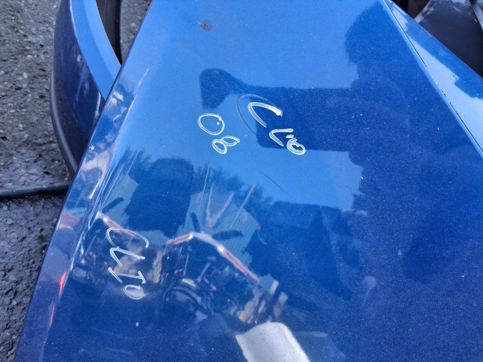 2008 RENAULT CLIO MK3 FRONT BONNET HOOD PANEL BLUE