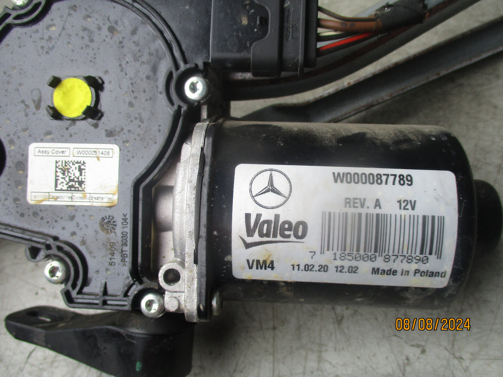 2020 MERCEDES BENZ SPRINTER W907 FRONT WIPER MOTOR W000087789